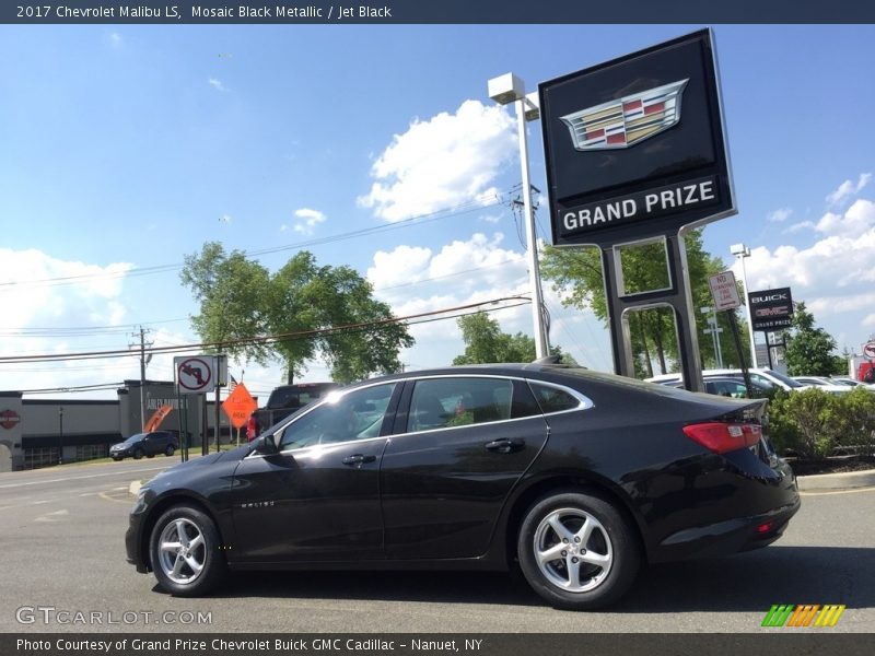 Mosaic Black Metallic / Jet Black 2017 Chevrolet Malibu LS