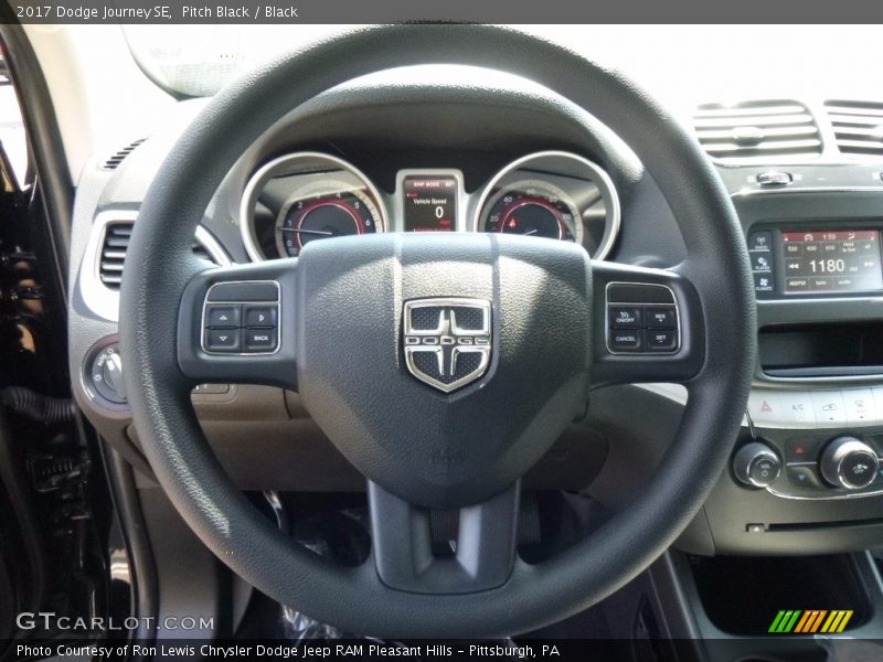Pitch Black / Black 2017 Dodge Journey SE