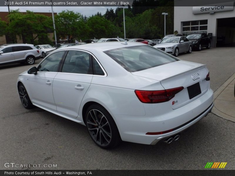 Glacier White Metallic / Black 2018 Audi S4 Premium Plus quattro Sedan