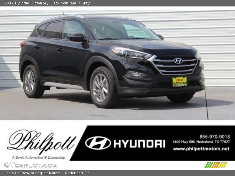 Black Noir Pearl / Gray 2017 Hyundai Tucson SE