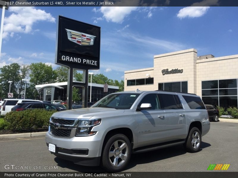 Silver Ice Metallic / Jet Black 2017 Chevrolet Suburban LS 4WD