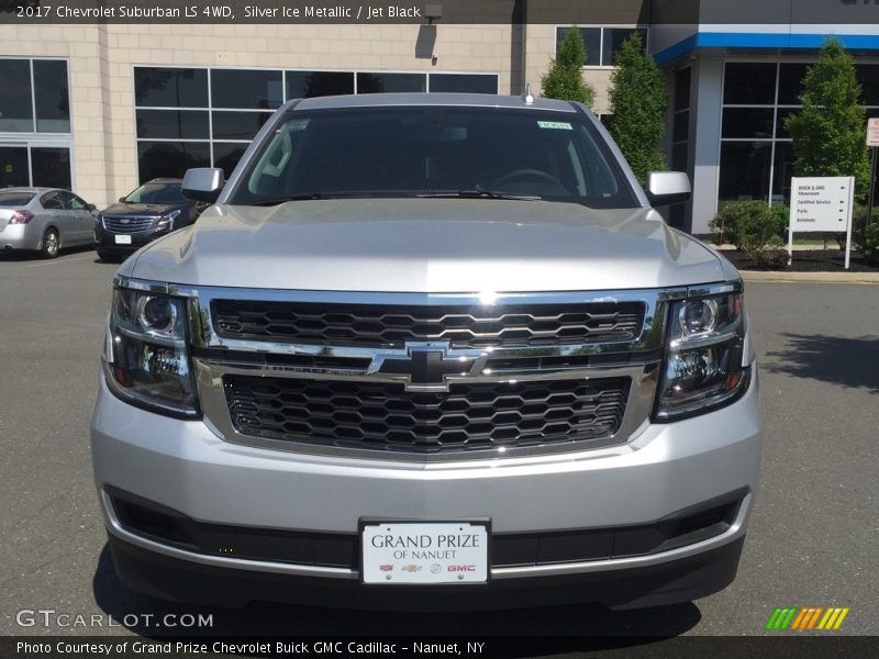 Silver Ice Metallic / Jet Black 2017 Chevrolet Suburban LS 4WD