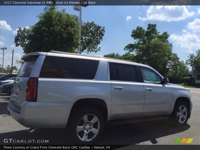 Silver Ice Metallic / Jet Black 2017 Chevrolet Suburban LS 4WD