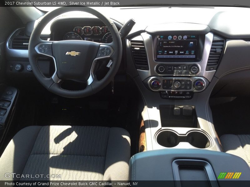 Silver Ice Metallic / Jet Black 2017 Chevrolet Suburban LS 4WD