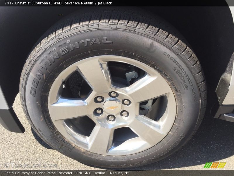 Silver Ice Metallic / Jet Black 2017 Chevrolet Suburban LS 4WD