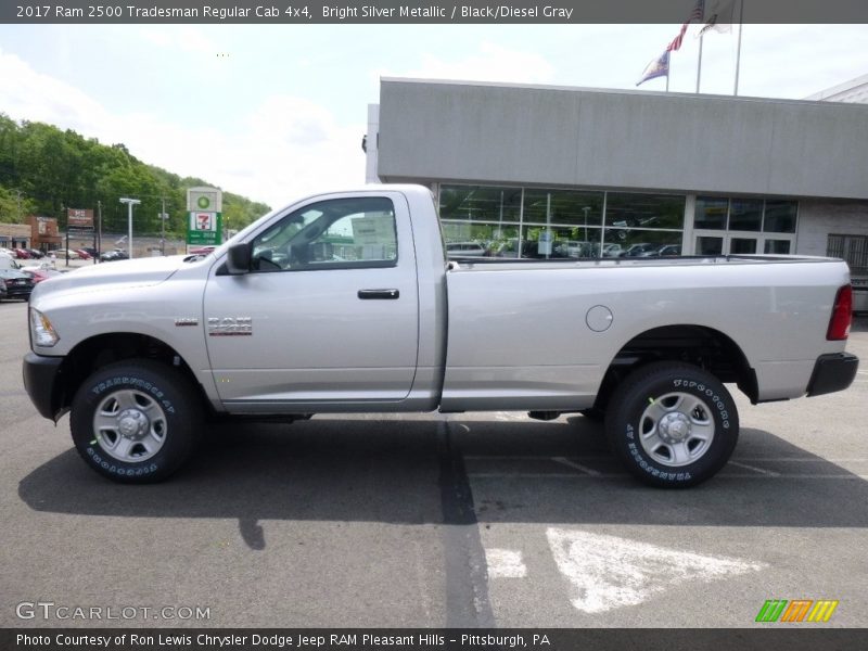 Bright Silver Metallic / Black/Diesel Gray 2017 Ram 2500 Tradesman Regular Cab 4x4