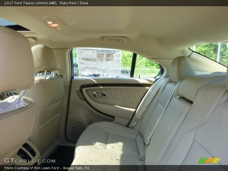 Ruby Red / Dune 2017 Ford Taurus Limited AWD