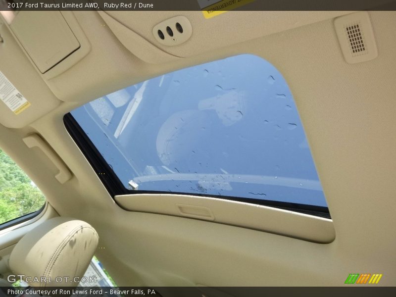 Ruby Red / Dune 2017 Ford Taurus Limited AWD