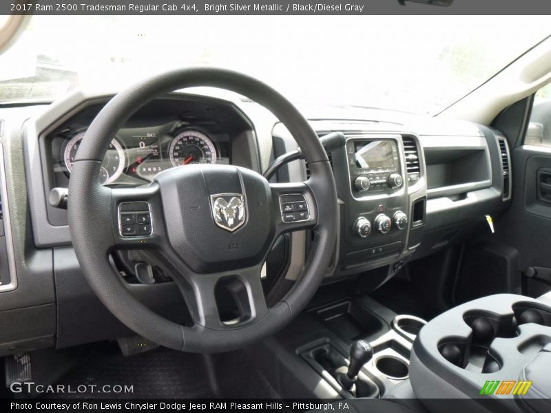 Bright Silver Metallic / Black/Diesel Gray 2017 Ram 2500 Tradesman Regular Cab 4x4