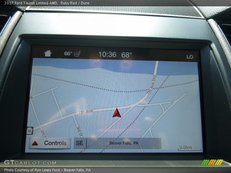 Ruby Red / Dune 2017 Ford Taurus Limited AWD