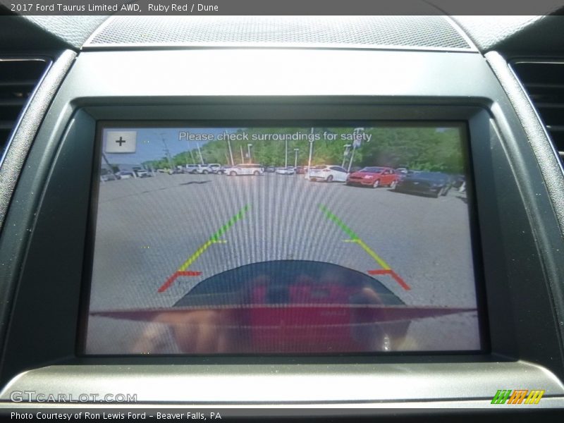 Ruby Red / Dune 2017 Ford Taurus Limited AWD