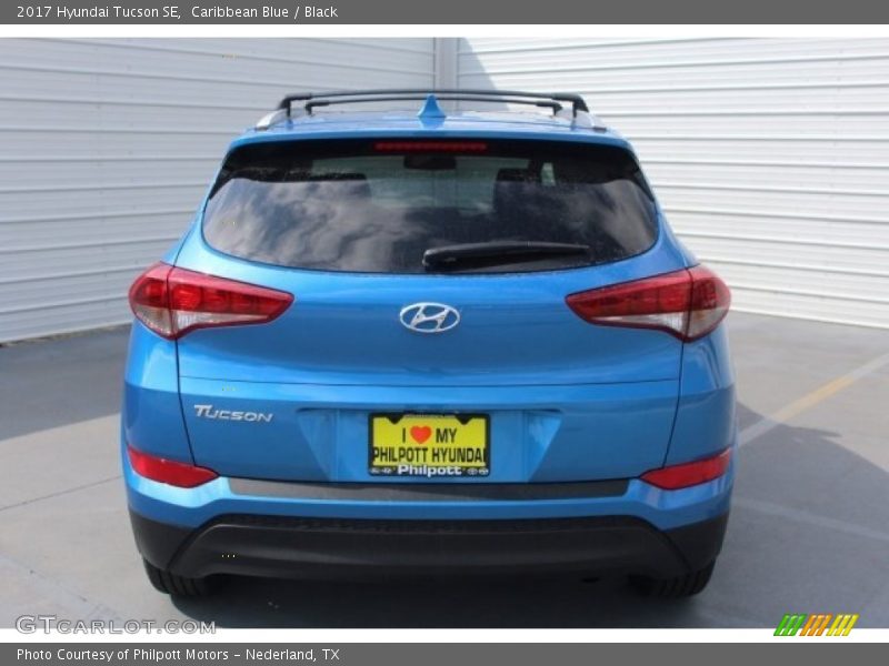 Caribbean Blue / Black 2017 Hyundai Tucson SE