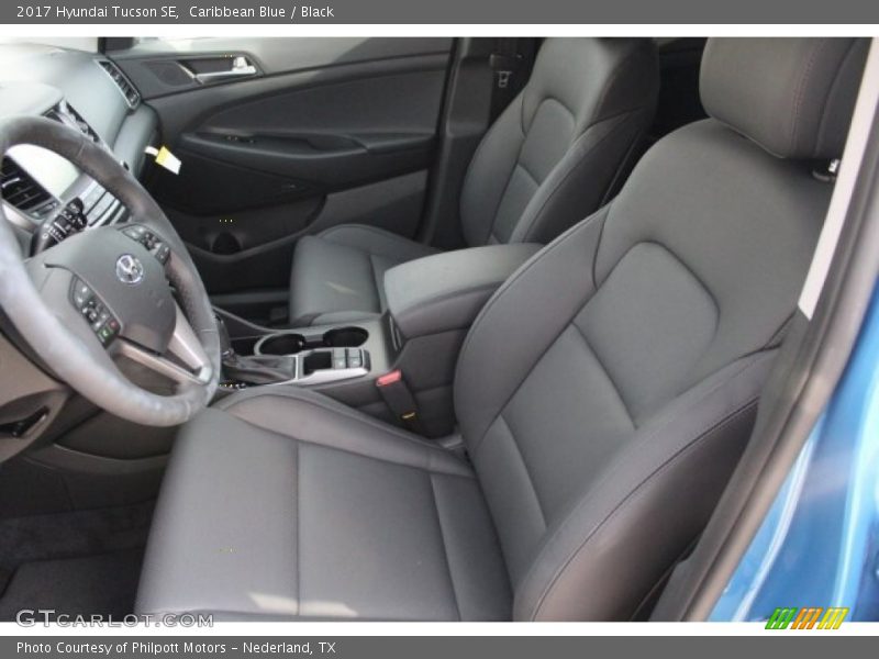 Caribbean Blue / Black 2017 Hyundai Tucson SE