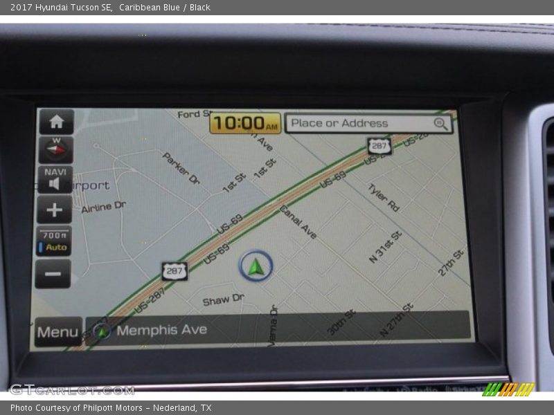 Caribbean Blue / Black 2017 Hyundai Tucson SE