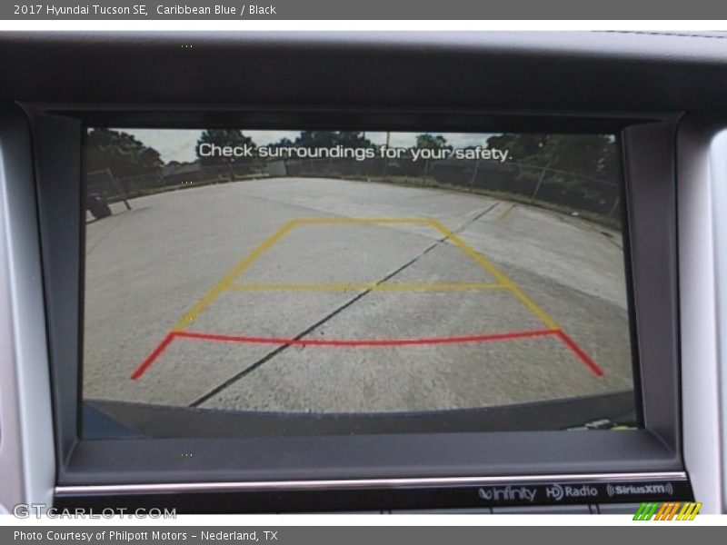 Caribbean Blue / Black 2017 Hyundai Tucson SE