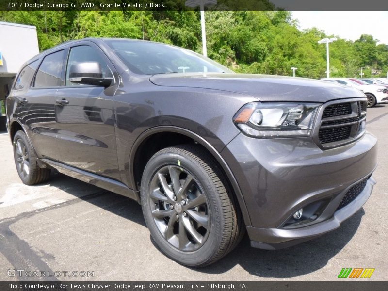 Granite Metallic / Black 2017 Dodge Durango GT AWD
