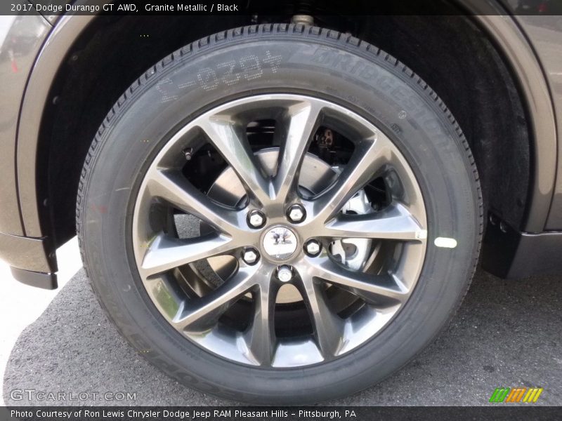 Granite Metallic / Black 2017 Dodge Durango GT AWD