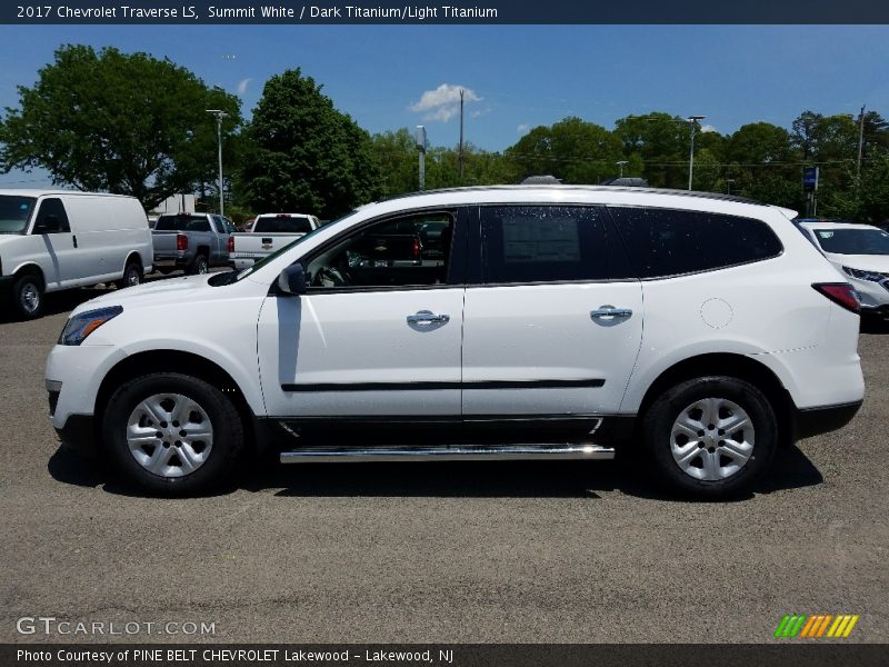 Summit White / Dark Titanium/Light Titanium 2017 Chevrolet Traverse LS