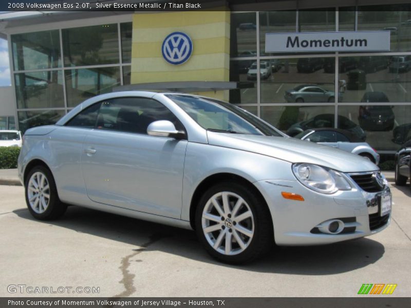 Silver Essence Metallic / Titan Black 2008 Volkswagen Eos 2.0T