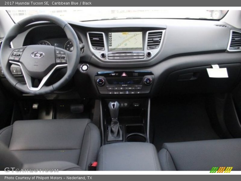 Caribbean Blue / Black 2017 Hyundai Tucson SE