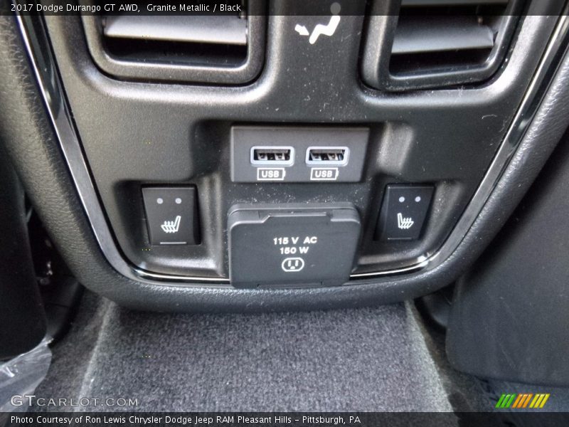 Granite Metallic / Black 2017 Dodge Durango GT AWD