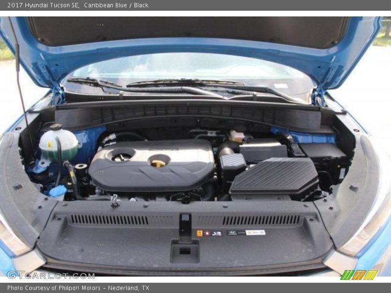 Caribbean Blue / Black 2017 Hyundai Tucson SE