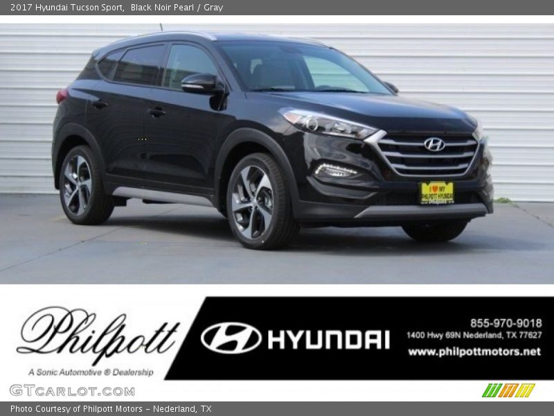 Black Noir Pearl / Gray 2017 Hyundai Tucson Sport