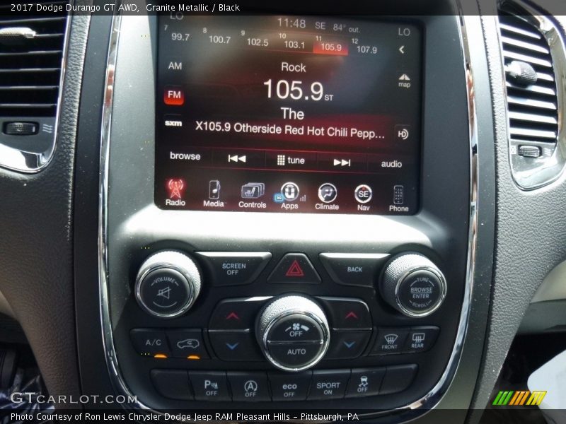 Granite Metallic / Black 2017 Dodge Durango GT AWD