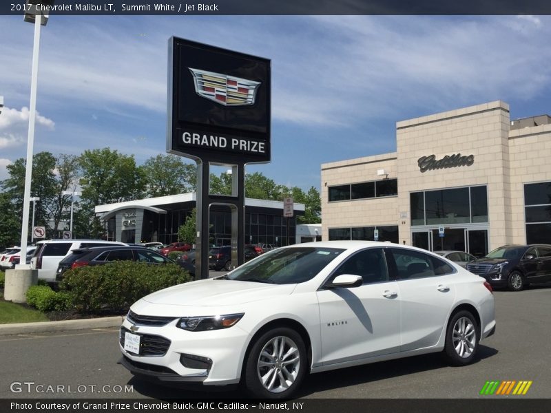 Summit White / Jet Black 2017 Chevrolet Malibu LT