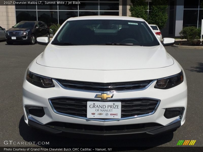 Summit White / Jet Black 2017 Chevrolet Malibu LT