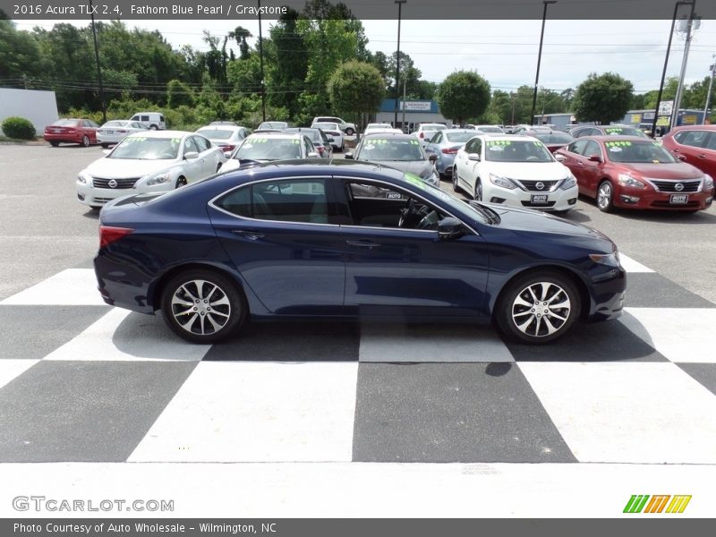 Fathom Blue Pearl / Graystone 2016 Acura TLX 2.4