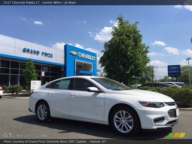 Summit White / Jet Black 2017 Chevrolet Malibu LT