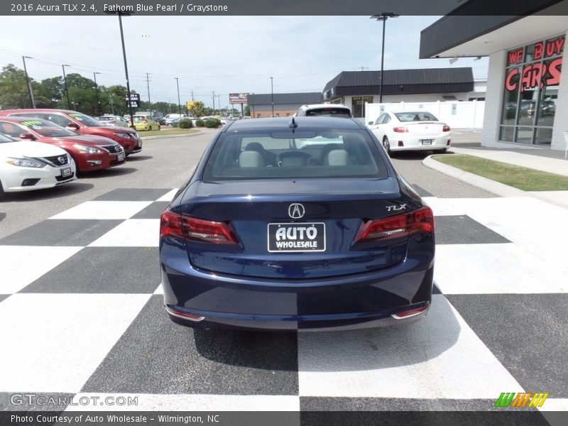 Fathom Blue Pearl / Graystone 2016 Acura TLX 2.4