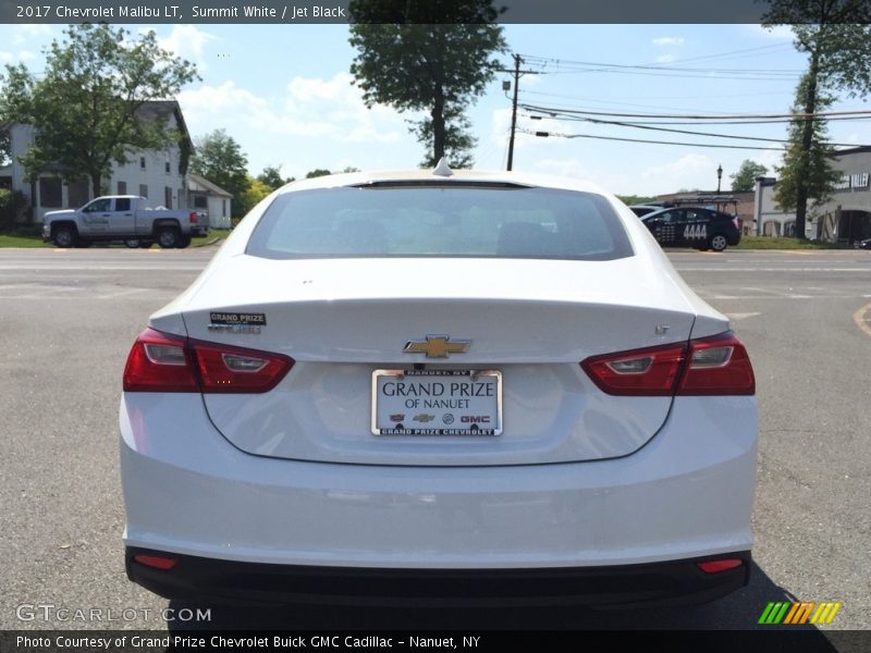 Summit White / Jet Black 2017 Chevrolet Malibu LT