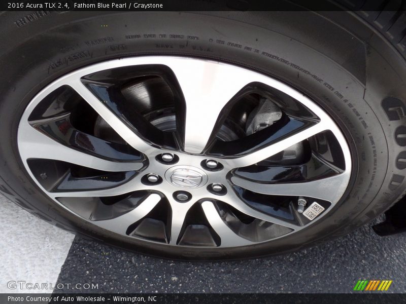 Fathom Blue Pearl / Graystone 2016 Acura TLX 2.4