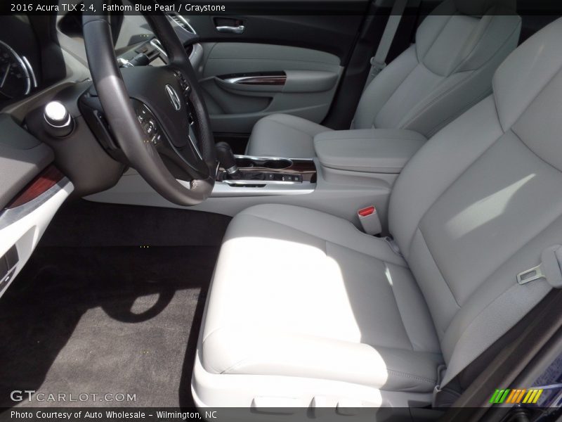 Fathom Blue Pearl / Graystone 2016 Acura TLX 2.4