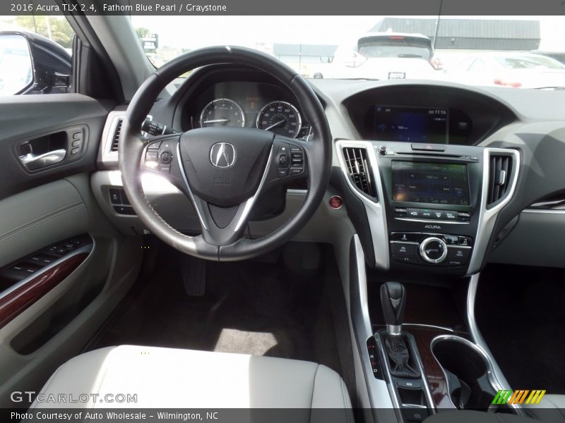 Fathom Blue Pearl / Graystone 2016 Acura TLX 2.4