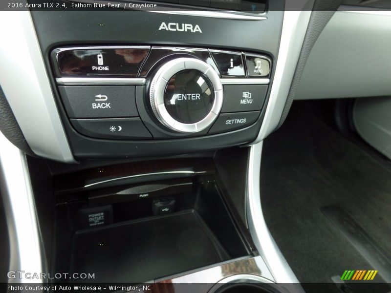 Fathom Blue Pearl / Graystone 2016 Acura TLX 2.4
