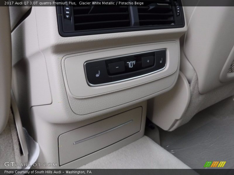Glacier White Metallic / Pistachio Beige 2017 Audi Q7 3.0T quattro Premium Plus