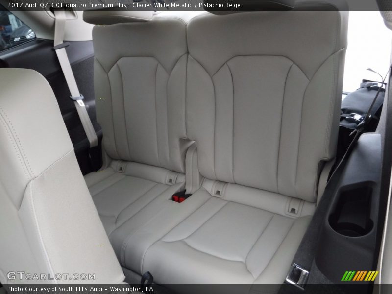 Glacier White Metallic / Pistachio Beige 2017 Audi Q7 3.0T quattro Premium Plus