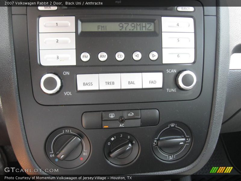 Black Uni / Anthracite 2007 Volkswagen Rabbit 2 Door