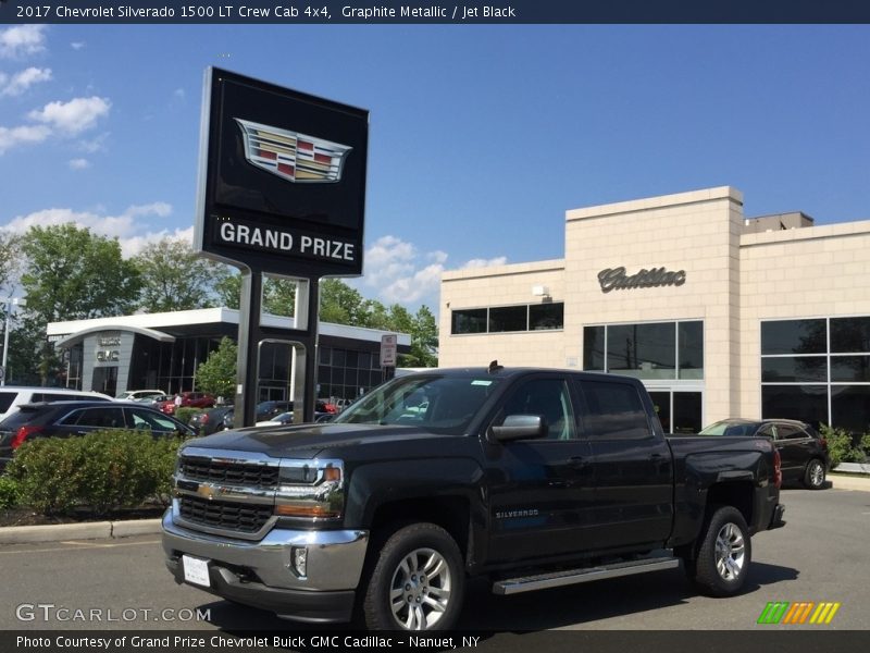 Graphite Metallic / Jet Black 2017 Chevrolet Silverado 1500 LT Crew Cab 4x4