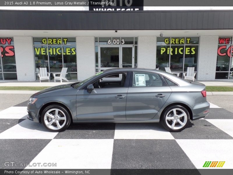 Lotus Gray Metallic / Titanium Gray 2015 Audi A3 1.8 Premium