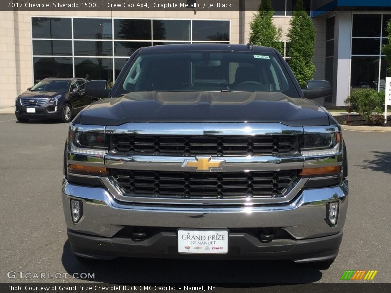 Graphite Metallic / Jet Black 2017 Chevrolet Silverado 1500 LT Crew Cab 4x4