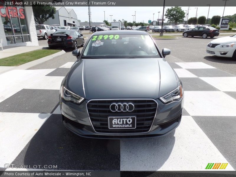 Lotus Gray Metallic / Titanium Gray 2015 Audi A3 1.8 Premium