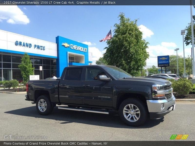 Graphite Metallic / Jet Black 2017 Chevrolet Silverado 1500 LT Crew Cab 4x4