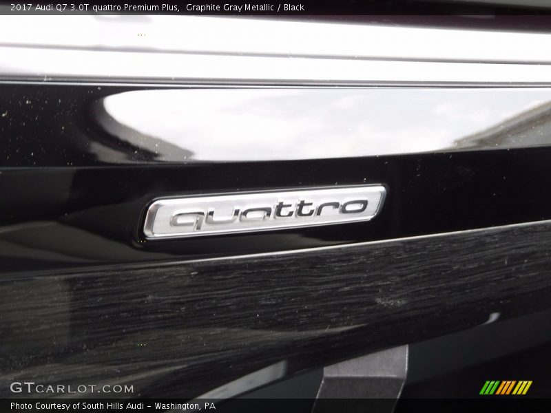 Graphite Gray Metallic / Black 2017 Audi Q7 3.0T quattro Premium Plus