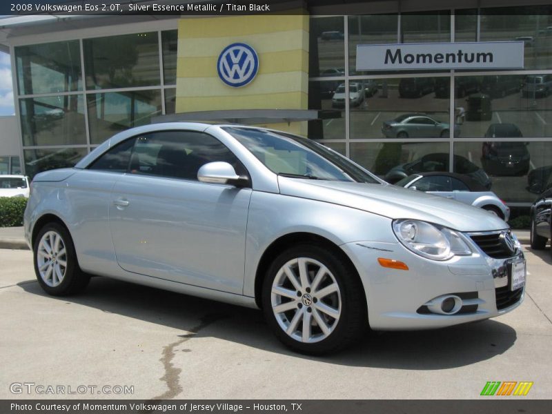 Silver Essence Metallic / Titan Black 2008 Volkswagen Eos 2.0T