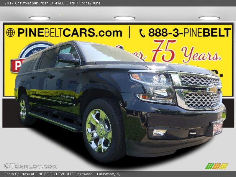 Black / Cocoa/Dune 2017 Chevrolet Suburban LT 4WD