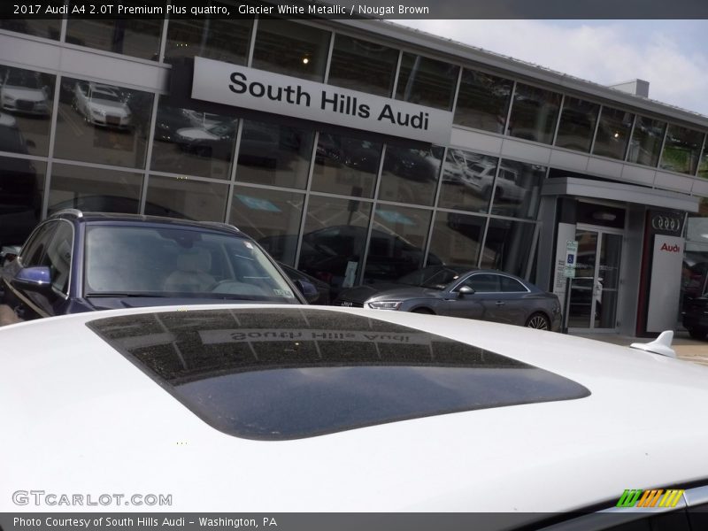Glacier White Metallic / Nougat Brown 2017 Audi A4 2.0T Premium Plus quattro